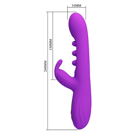 Intense Sabien Vibratore Rabbit con Percussione e LED Viola - immagine 8