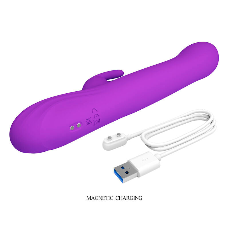 Intense Sabien Vibratore Rabbit con Percussione e LED Viola - immagine 10