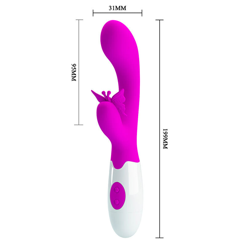 Intense Butterfly Kiss Vibratore Rabbit 30 Funzioni Viola - immagine 8