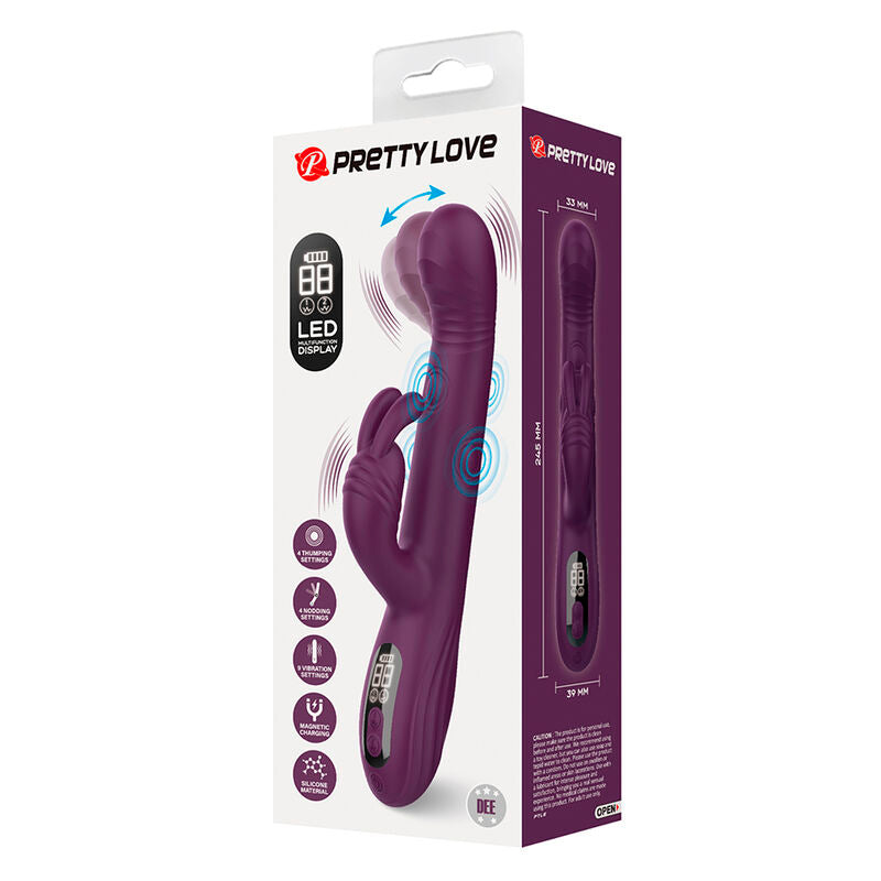 Intense Dee Vibratore Rabbit Multifunzione con Oscillazione e Percussione - immagine 7