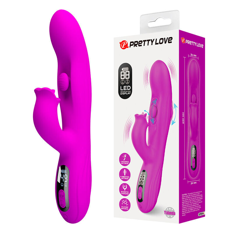 Intense Yalanda Vibratore Rabbit Oscillante con Display LED - immagine 3