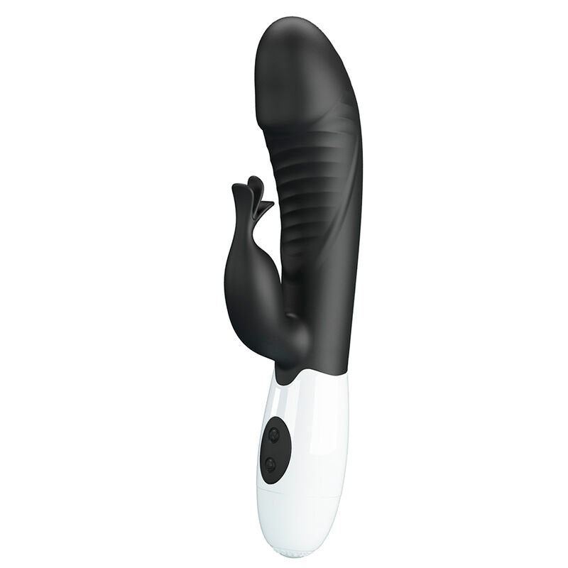 Intense Rasmussen Vibratore Rabbit 30 Funzioni in Silicone Nero