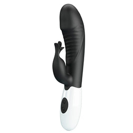 Intense Rasmussen Vibratore Rabbit 30 Funzioni in Silicone Nero