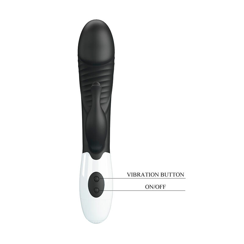 Intense Rasmussen Vibratore Rabbit 30 Funzioni in Silicone Nero - immagine 9