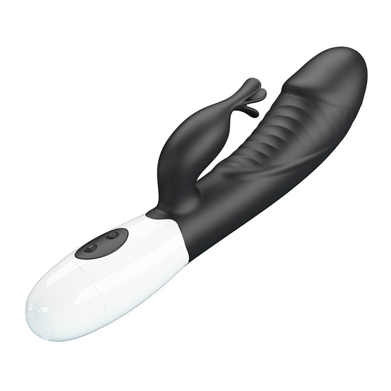 Intense Rasmussen Vibratore Rabbit 30 Funzioni in Silicone Nero - immagine 3