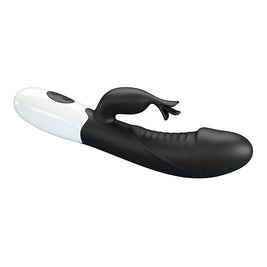 Intense Rasmussen Vibratore Rabbit 30 Funzioni in Silicone Nero - immagine 5