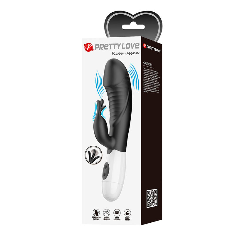 Intense Rasmussen Vibratore Rabbit 30 Funzioni in Silicone Nero - immagine 11