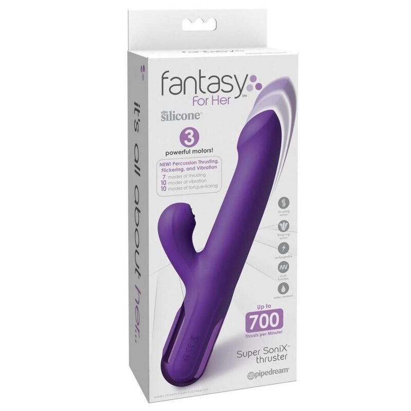 Fantasy For Her Super Sonix Thruster Rabbit in Silicone Premium - immagine 7