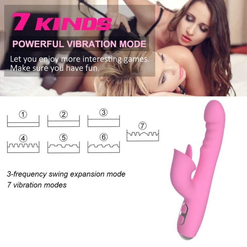 Nalone T-May Vibratore Rabbit in Silicone Premium Rosa - immagine 11