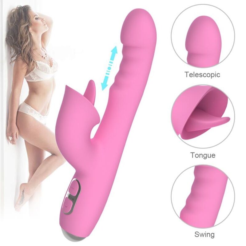 Nalone T-May Vibratore Rabbit in Silicone Premium Rosa - immagine 10