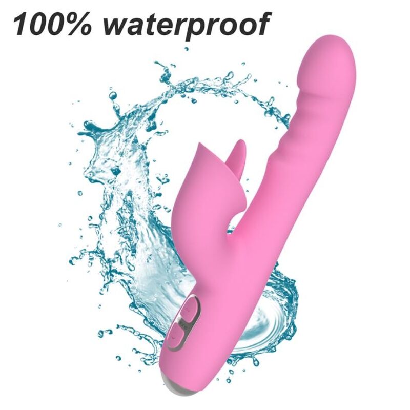 Nalone T-May Vibratore Rabbit in Silicone Premium Rosa - immagine 4