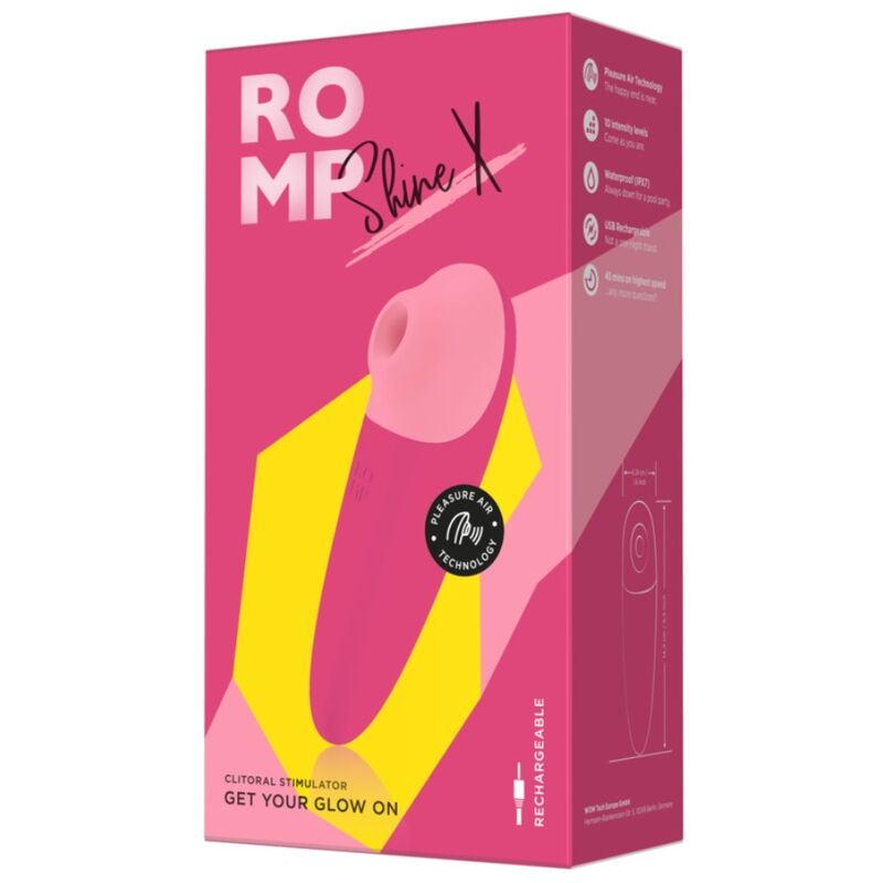 Romp Shine X Stimolatore ad Aria con Vibrazione 10 Livelli - immagine 11