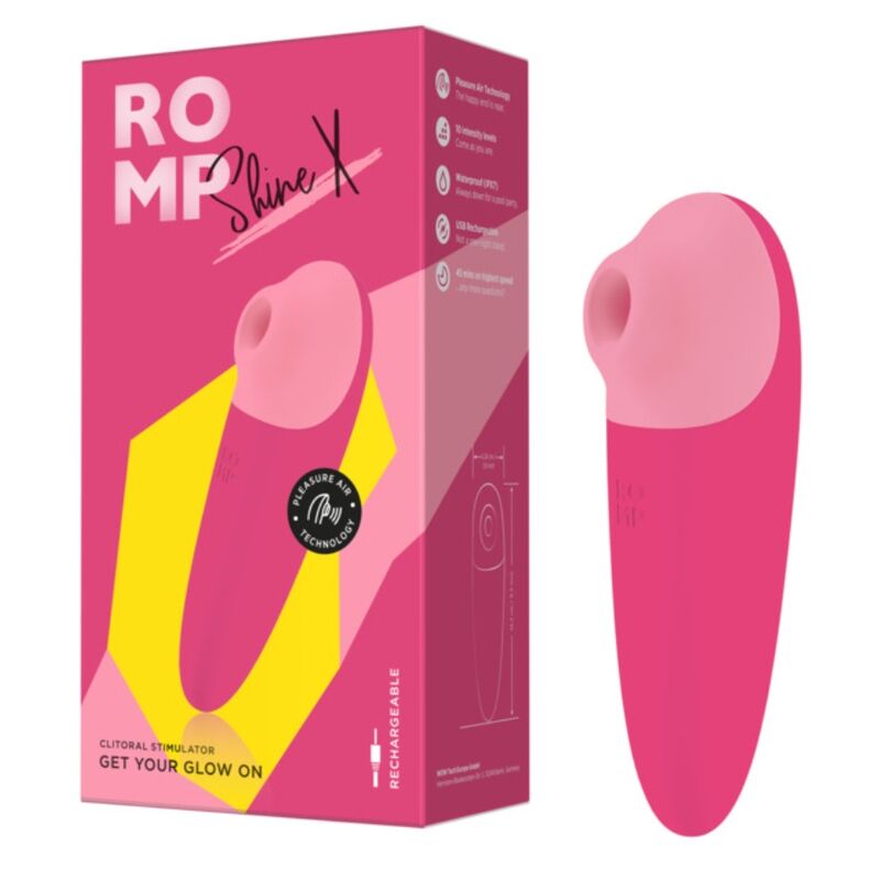 Romp Shine X Stimolatore ad Aria con Vibrazione 10 Livelli - immagine 10