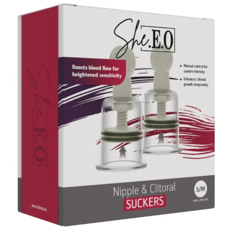 She.E.O Ventosa Premium per Capezzolo e Clitoride S/M - immagine 5