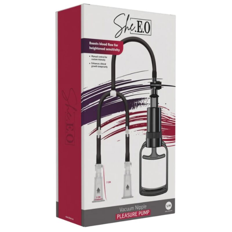 She.E.O Pompa a Vuoto per Capezzoli S/M - Wellness Intimo - immagine 4