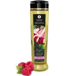 Shunga Olio da Massaggio Biologico al Lampone 240ml Premium
