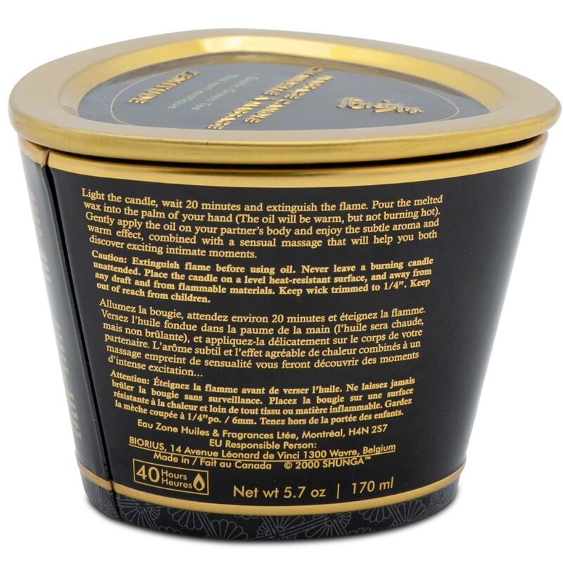 Shunga Candela da Massaggio al Mango 170ml Body-Safe Premium - immagine 5
