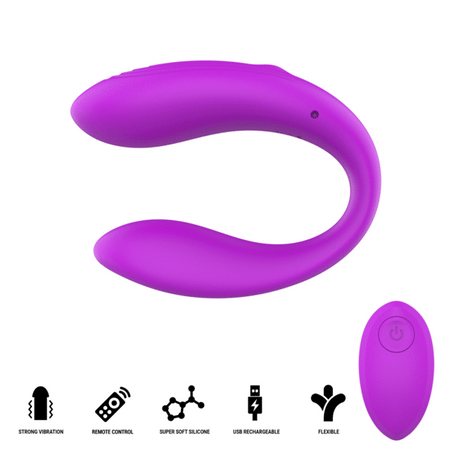 Control Intense Nora Stimolatore Vibrante a Morsetto Viola Premium