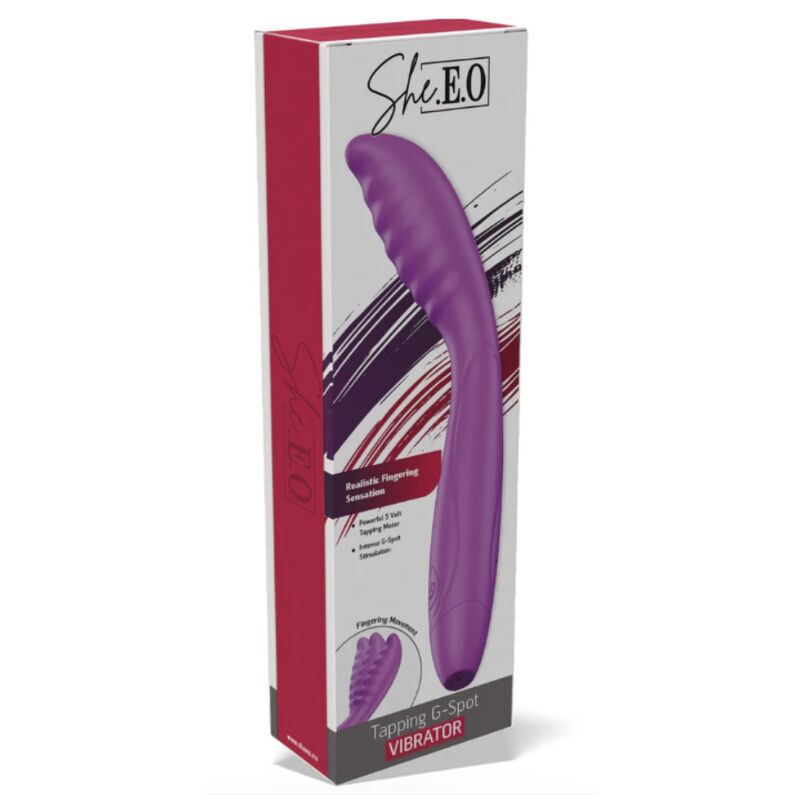 She.E.O Vibratore Punto G Premium in Silicone Body-Safe Viola - immagine 5