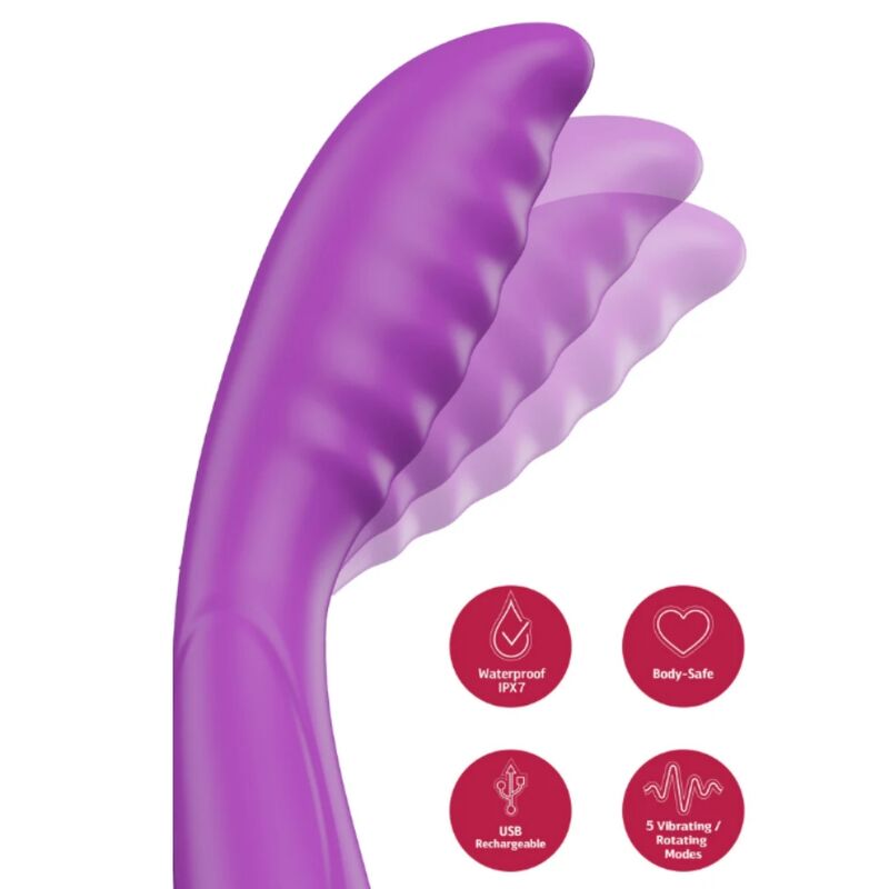 She.E.O Vibratore Punto G Premium in Silicone Body-Safe Viola