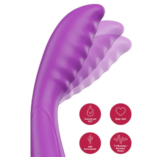 She.E.O Vibratore Punto G Premium in Silicone Body-Safe Viola