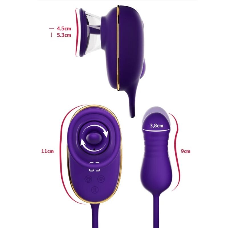 She.E.O Stimolatore Clitorideo Dual Action Premium in Silicone - immagine 4