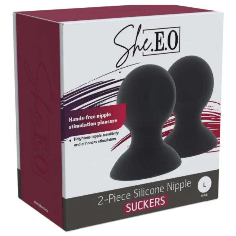 She.E.O Coppette a Ventosa per Capezzoli in Silicone L Premium - immagine 7