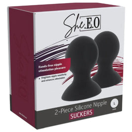 She.E.O Coppette a Ventosa per Capezzoli in Silicone L Premium - immagine 7