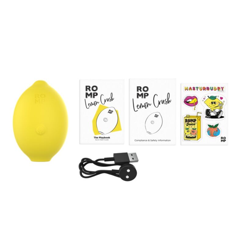 Romp Lemon Crush Stimolatore Clitorideo Air Pulse Giallo - immagine 12
