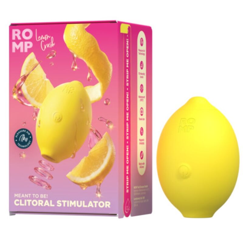 Romp Lemon Crush Stimolatore Clitorideo Air Pulse Giallo - immagine 8