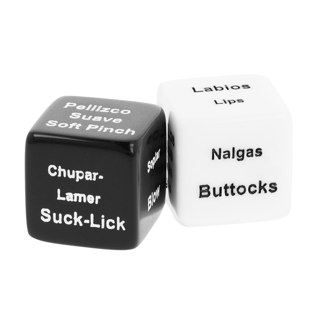 Black&Silver Dadi per Coppie Bilingue - Gioco Intimo Premium