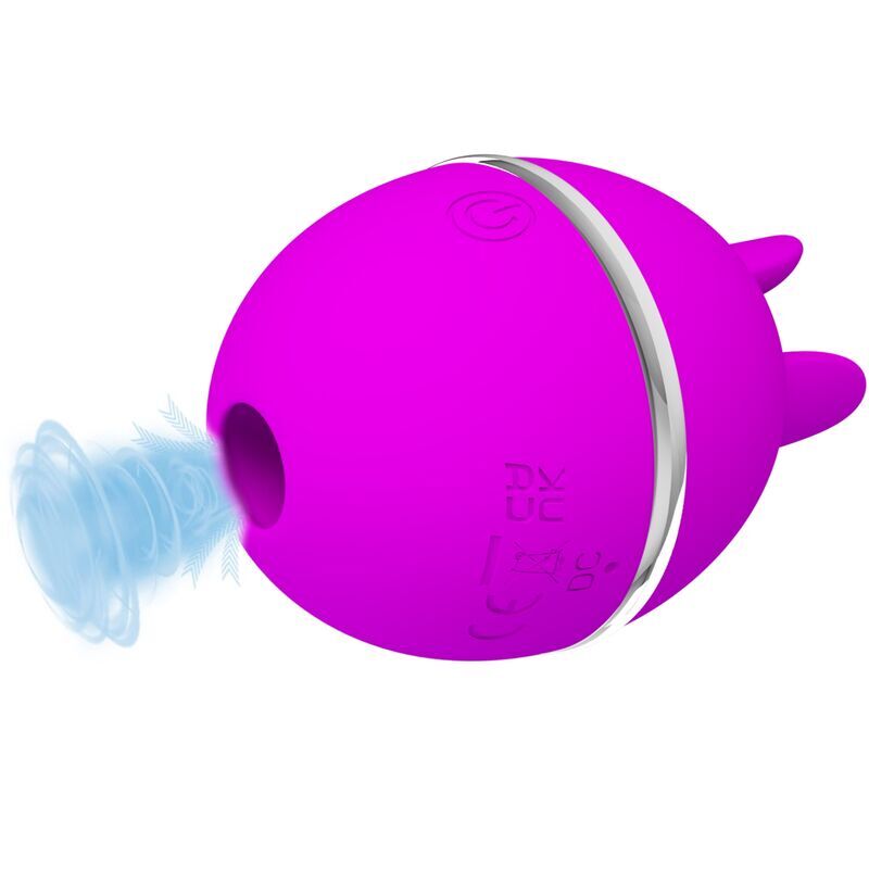Intense Gemini Ball Vibratore Clitorideo Tondo in Silicone Viola