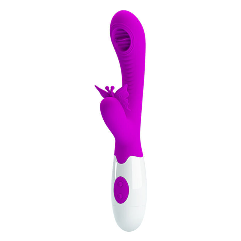 Intense Moth Vibratore Leccante con Telecomando Lilla Premium