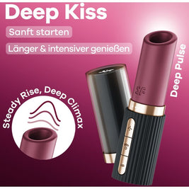Satisfyer Deep Kiss Wave Stimolatore a Onda in Silicone Granato - immagine 7