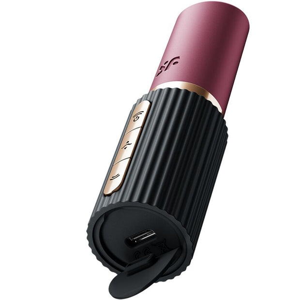 Satisfyer Deep Kiss Wave Stimolatore a Onda in Silicone Granato