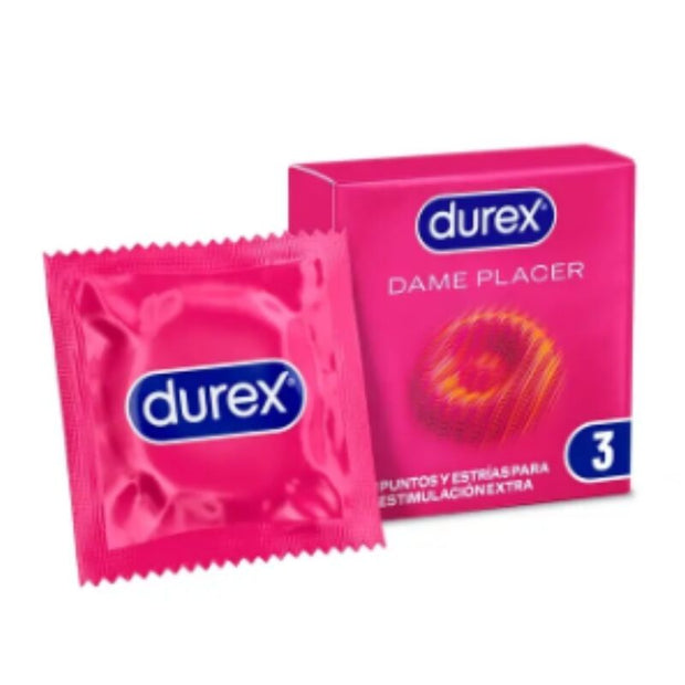 Durex Dame Placer - Preservativi Texturizzati 3 Unità - immagine 2