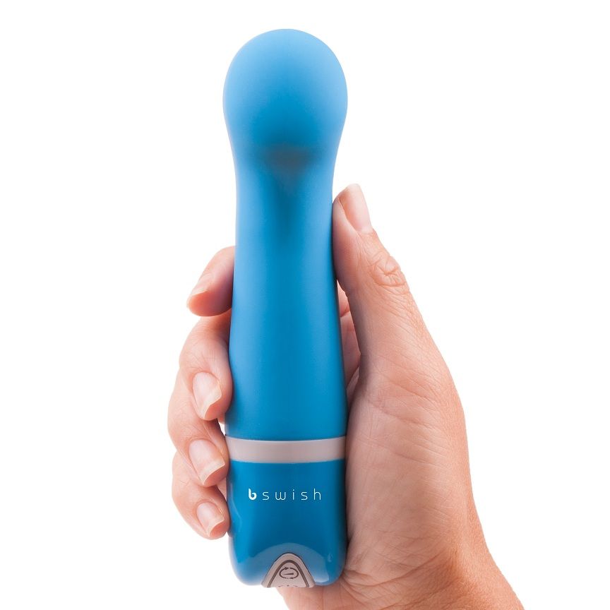 B Swish Bdesired Deluxe Curva Mini Vibratore Blu Laguna - immagine 3