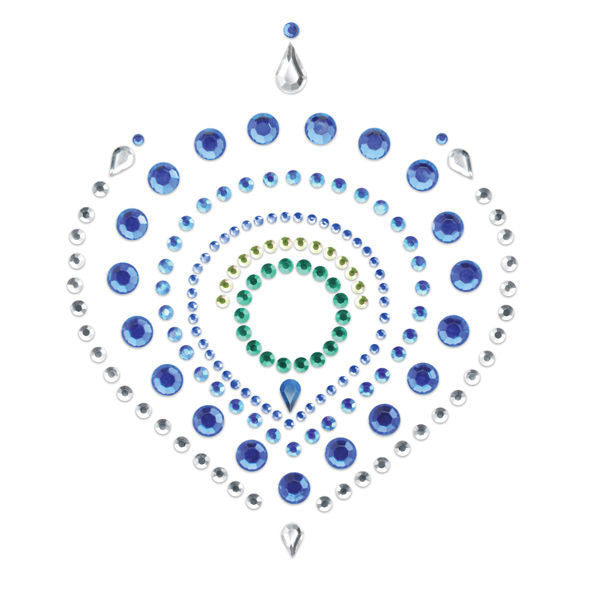 Bijoux Indiscrets Flamboyant Copricapezzoli Blu e Verde Premium - immagine 3