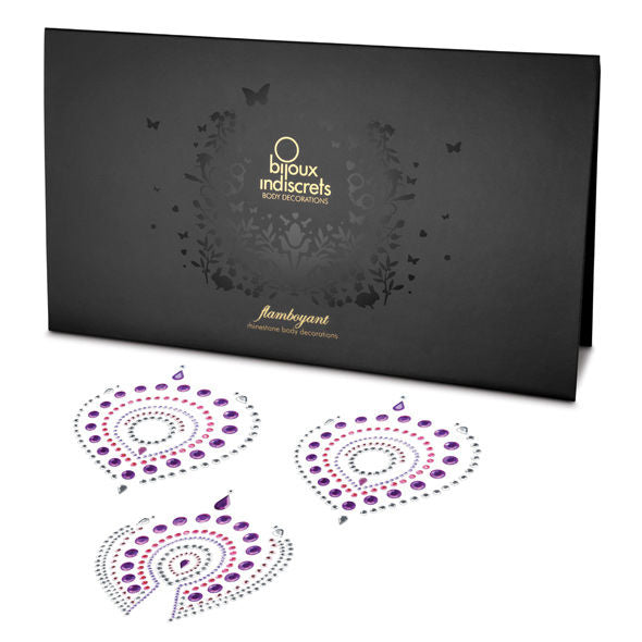 Bijoux Indiscrets Flamboyant Copricapezzoli Adesivi Lilla e Rosa