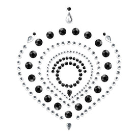 Bijoux Indiscrets Flamboyant Gioiello Intimo Adesivo Nero e Argento - immagine 2