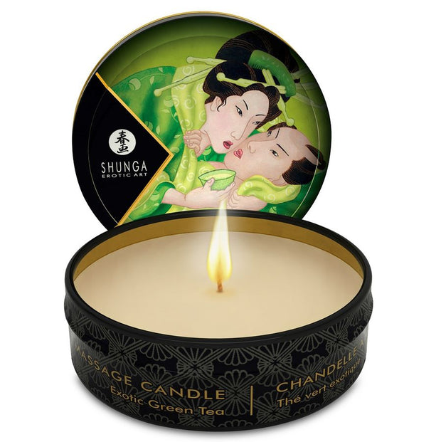Shunga Mini Caress Candela da Massaggio Tè Verde 30ml Premium