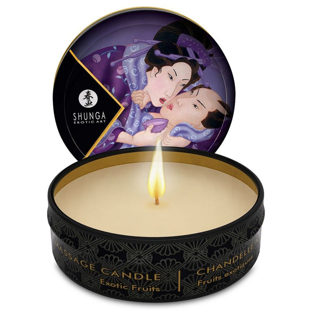 Shunga Candela Massaggio Mini Frutta Esotica 30ml Body-Safe