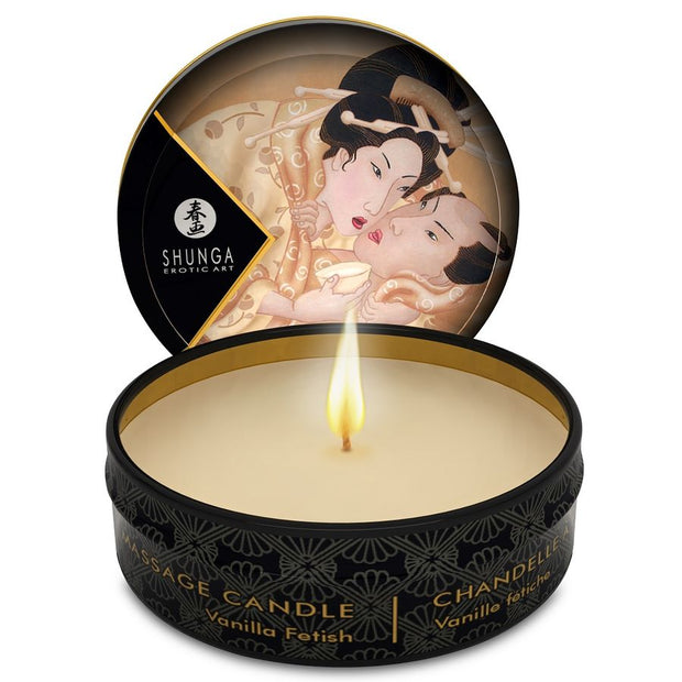 Shunga Mini Candela da Massaggio Vaniglia 30ml Body-Safe