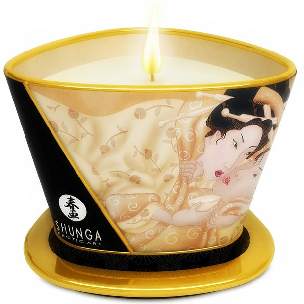 Shunga Mini Caress Candela da Massaggio Vaniglia 170ml Premium