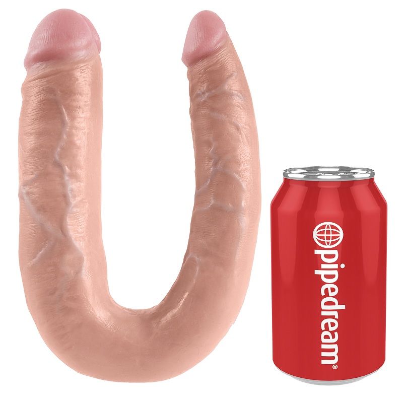 King Cock - Grande Doppio Problema A Forma Di U Carne 17,8 Cm