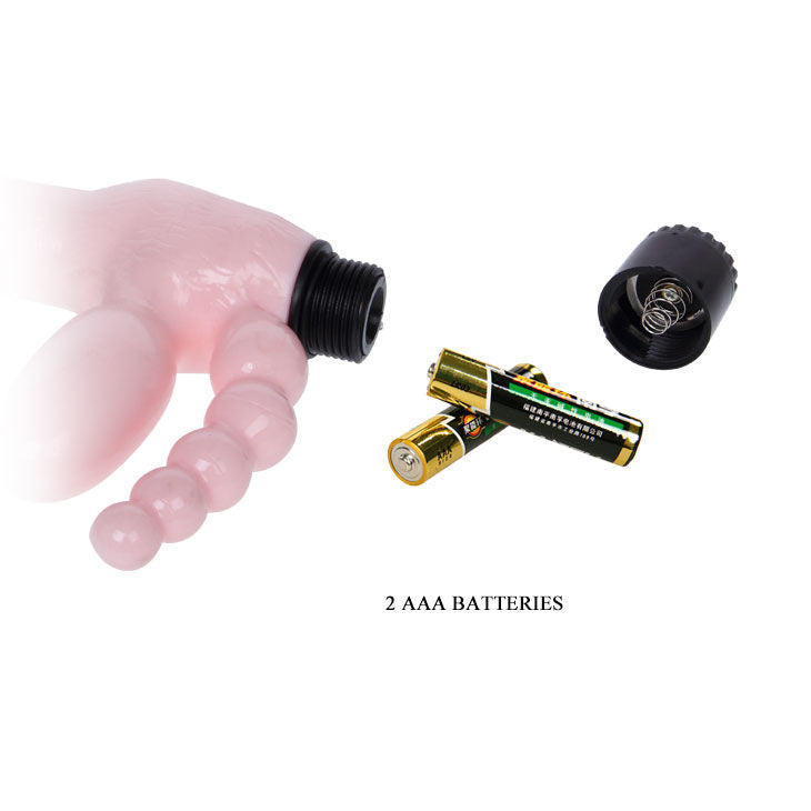 Baile - Imbracatura Senza Corda In Tpr Con Vibrazione E Stimolazione Anale 25,4 Cm