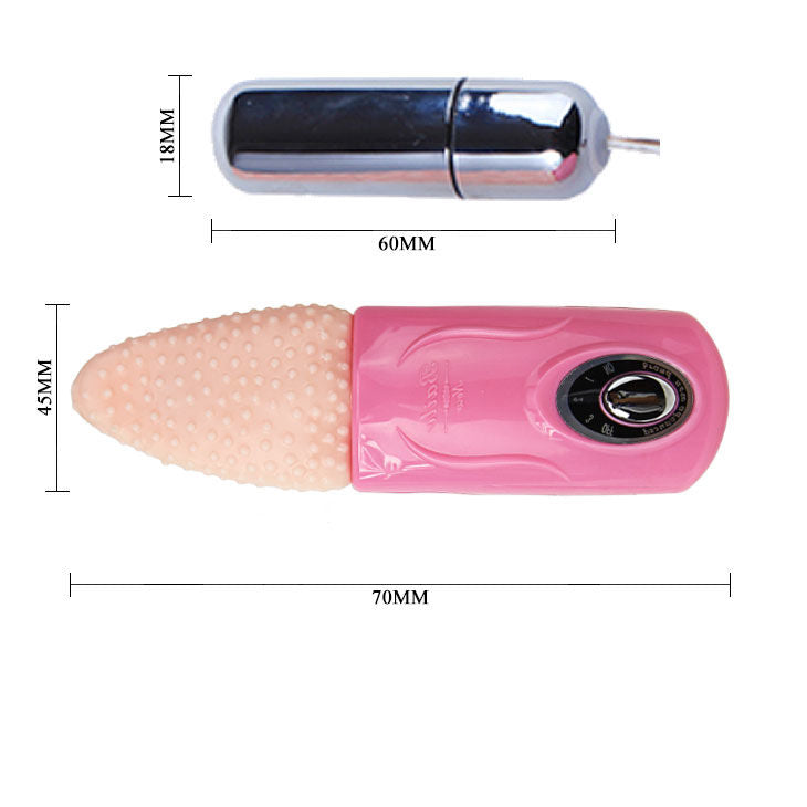 Baile Massaggiatore Mini Vibrante Effetto Lingua 3V - immagine 4