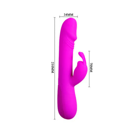 Pretty Love Flirtation Vibratore Rabbit in Silicone Premium