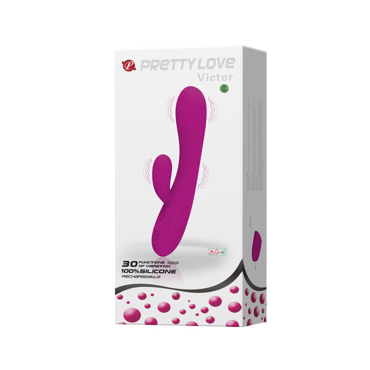 Intense Victor Vibratore Rabbit Premium in Silicone Body-Safe - immagine 10