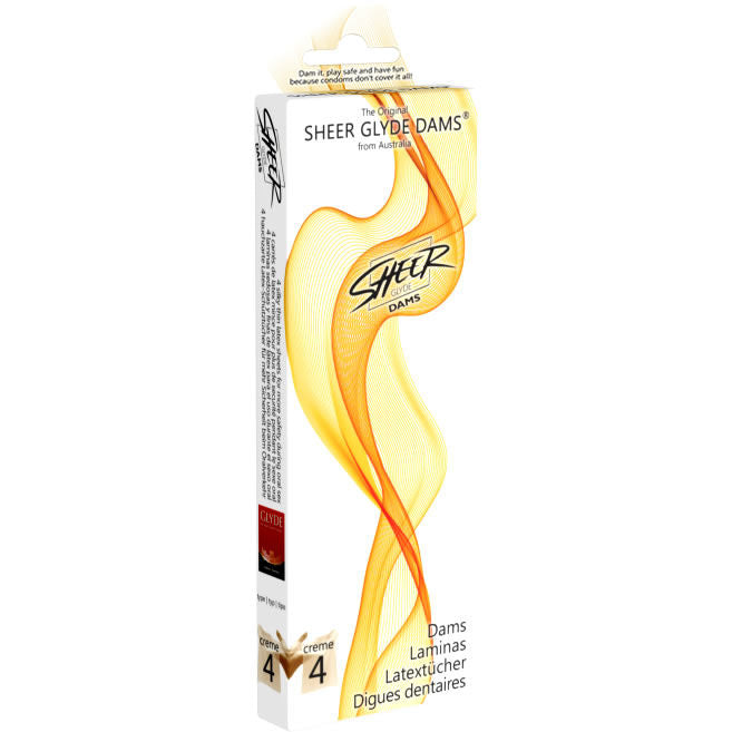 Sheer Glyde - Dams Laminas Latex Sesso Orale Vaniglia